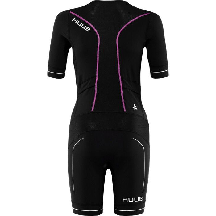 2024 Huub Frauen Aura Long Course Tri Suit AURLCS - Black / Lila